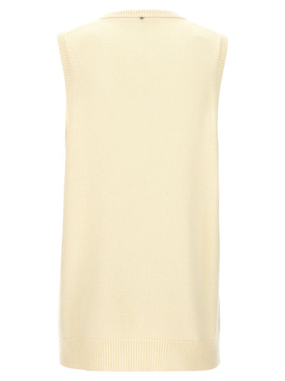Sportmax Bicolor Wool Sleeveless Jacket