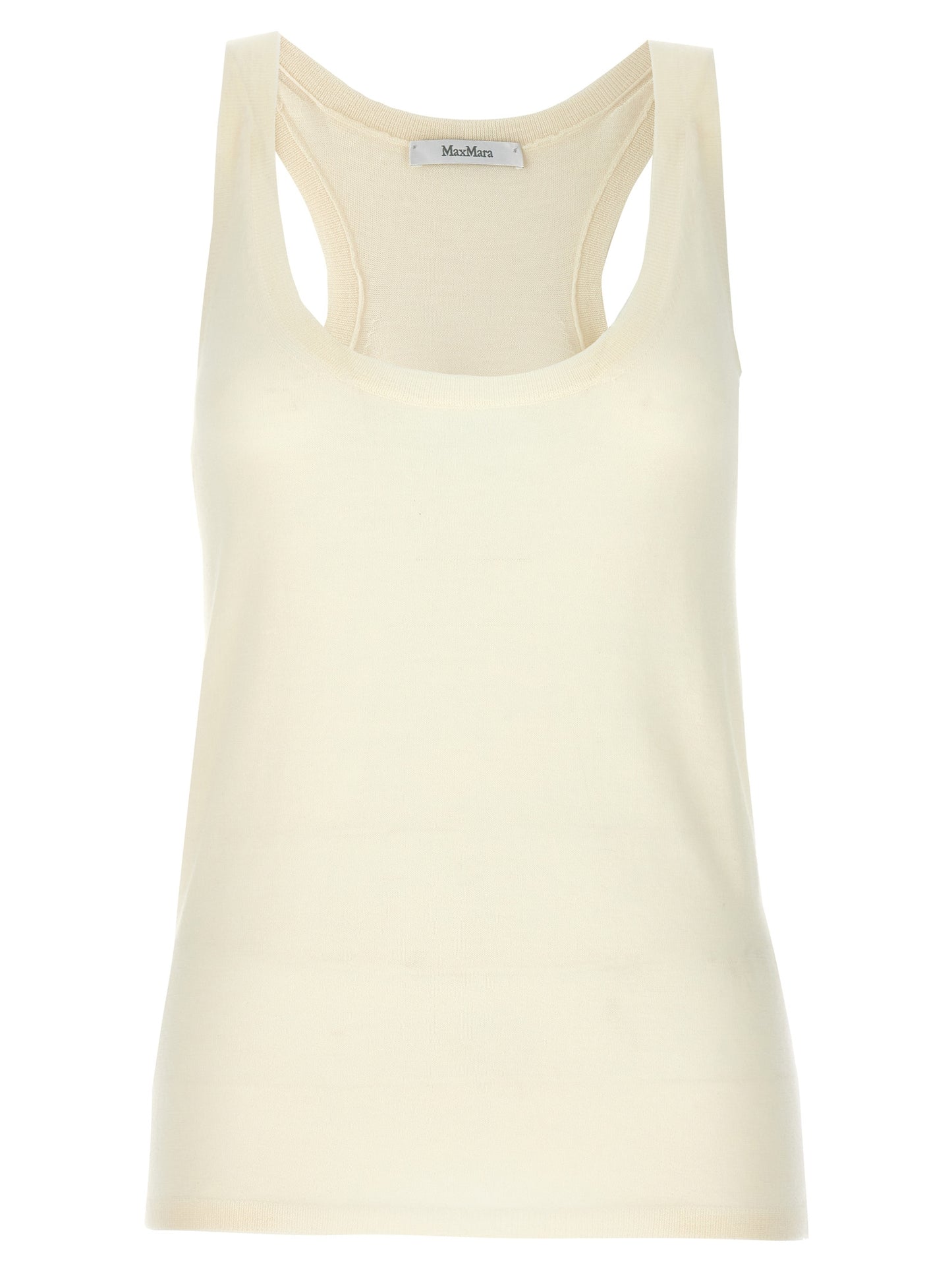 Max Mara White Cashmere Tank Tops