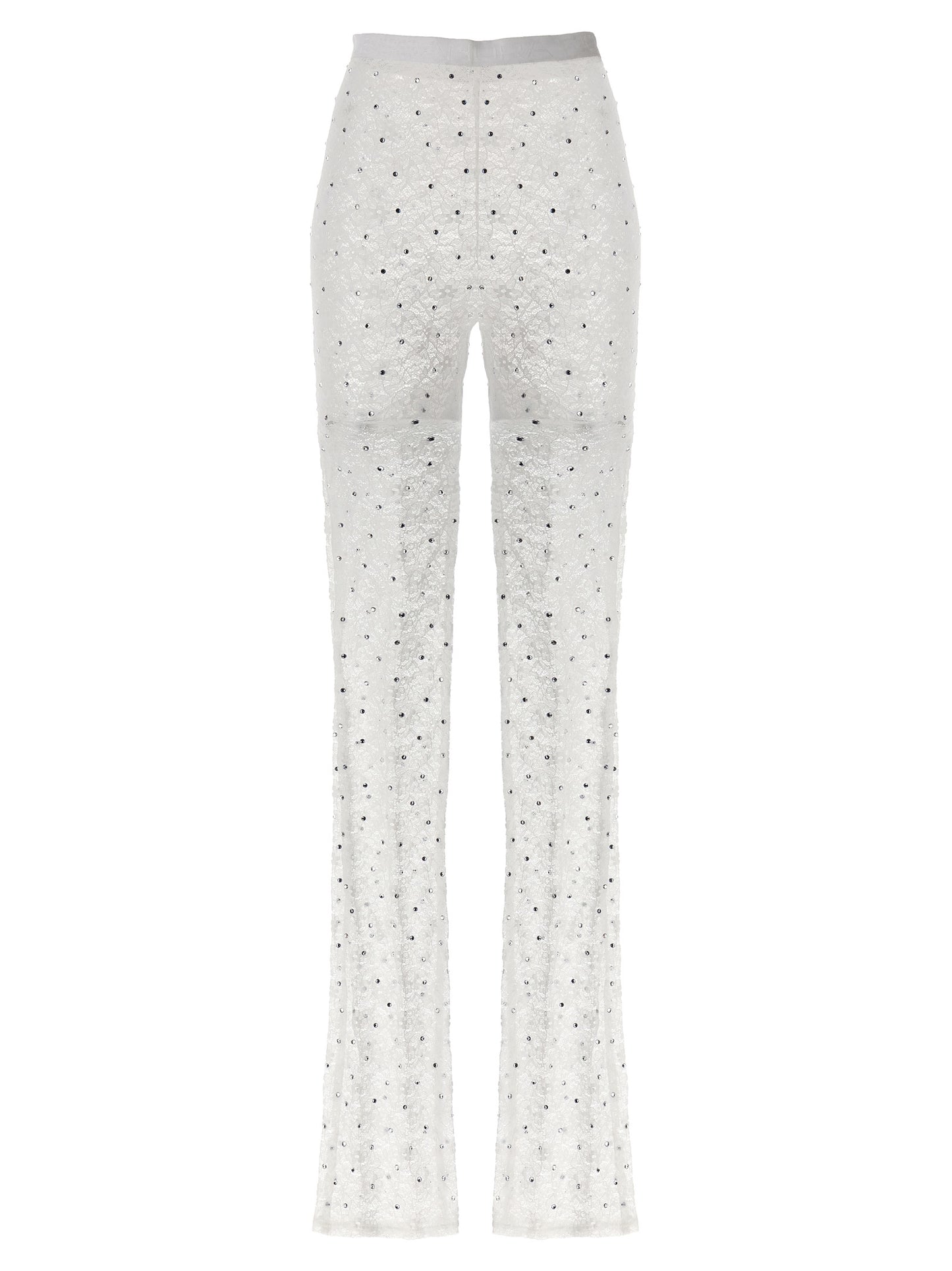 Alessandra Rich White Polyamide Leggings