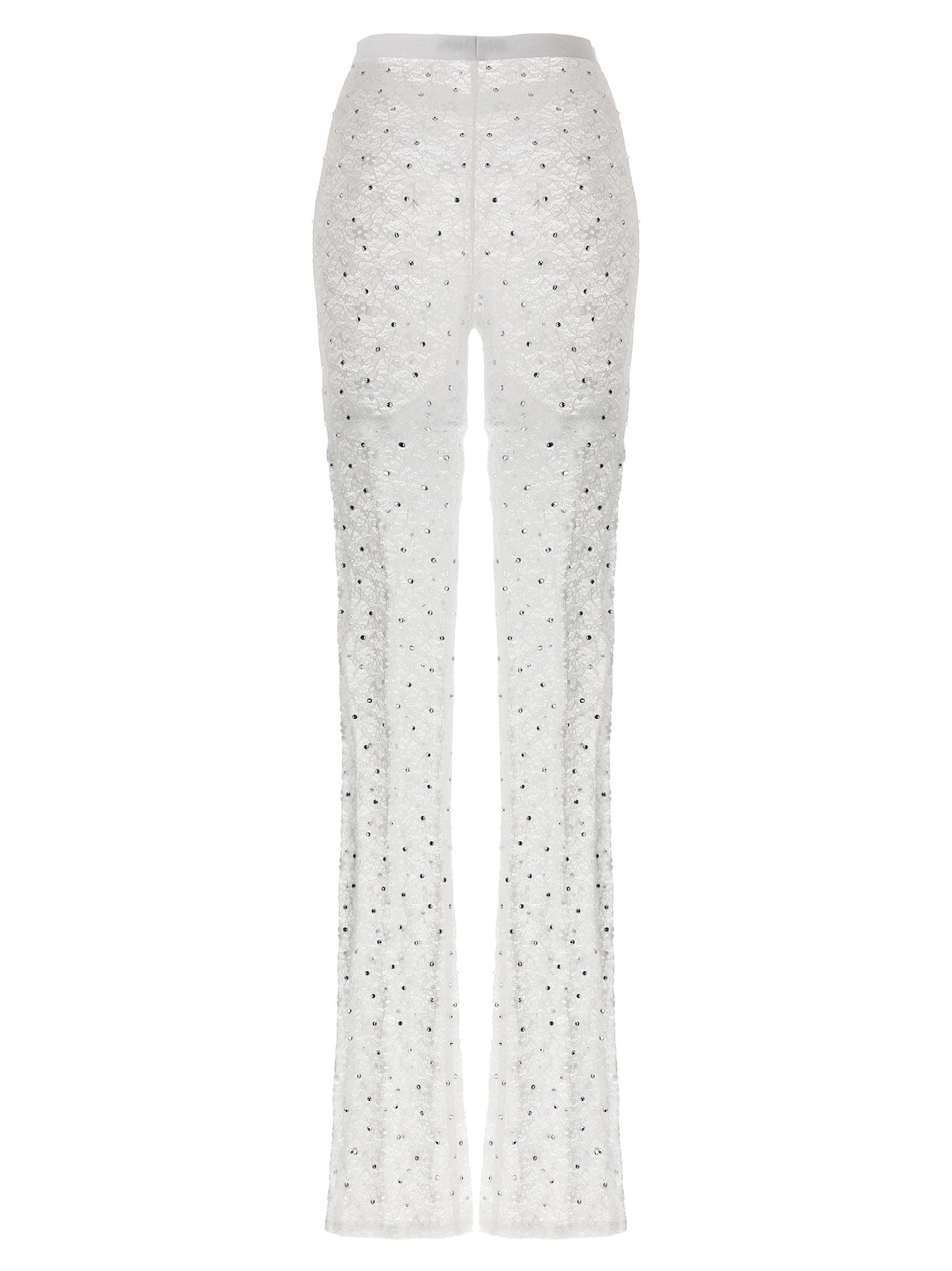 Alessandra Rich White Polyamide Leggings