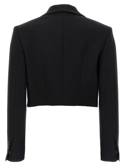 Dsquared² Black Polyester Full-Length Jacket