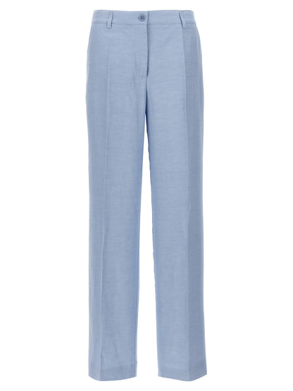 P.A.R.O.S.H. Blue Viscose Casual Pants