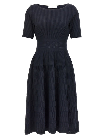 ANTONINO VALENTI Blue Viscose Midi Dress