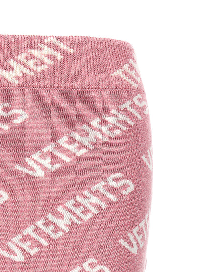 Vetements Multicolor Viscose Long Skirt