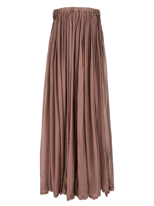 Dress by Rick Owens for women in silk multicolor & pink features an cute silhouette, detailed with a and that elegantly flows into a cute long.