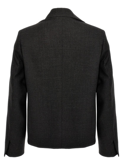 Givenchy Gray Virgin Wool Jacket