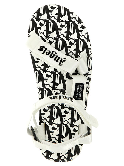 Palm Angels Bicolor Polyester Flat Sandals