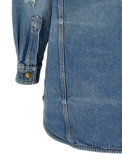 Palm Angels Blue Cotton Denim Jacket