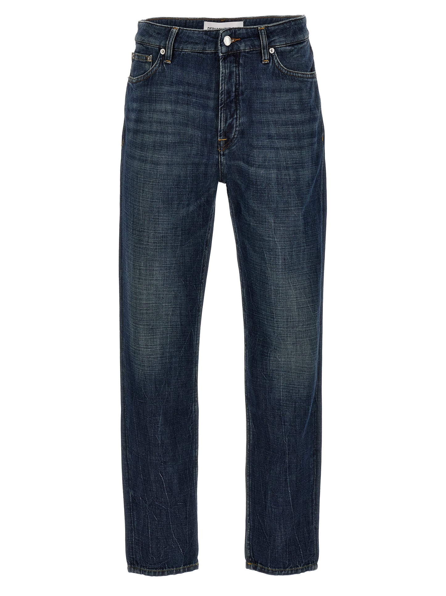 Department 5 Blue Cotton Straight-Leg Jeans
