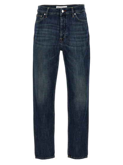 Department 5 Blue Cotton Straight-Leg Jeans