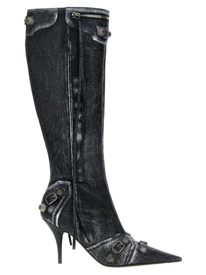 Balenciaga Black Lamb Leather Over The Knee