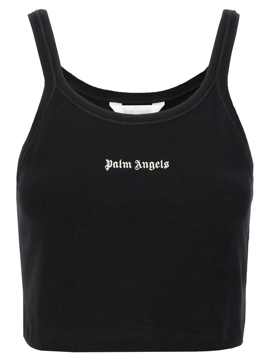 Palm Angels Bicolor Cotton Sport Bra