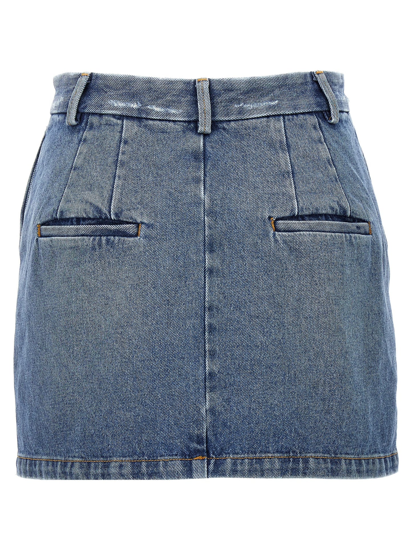 Armarium Blue Cotton Long Skirt