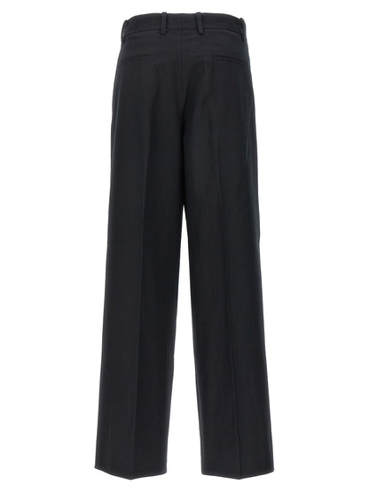 Armarium Black Cotton Casual Pants