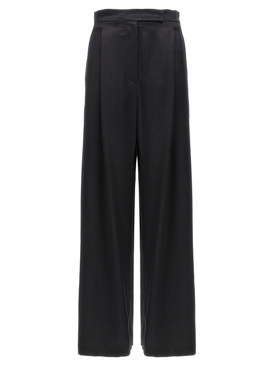Casual Pants by Max Mara for women in silk black features a refined silhouette with a refined , defined by a and a refined long for a refined finish.