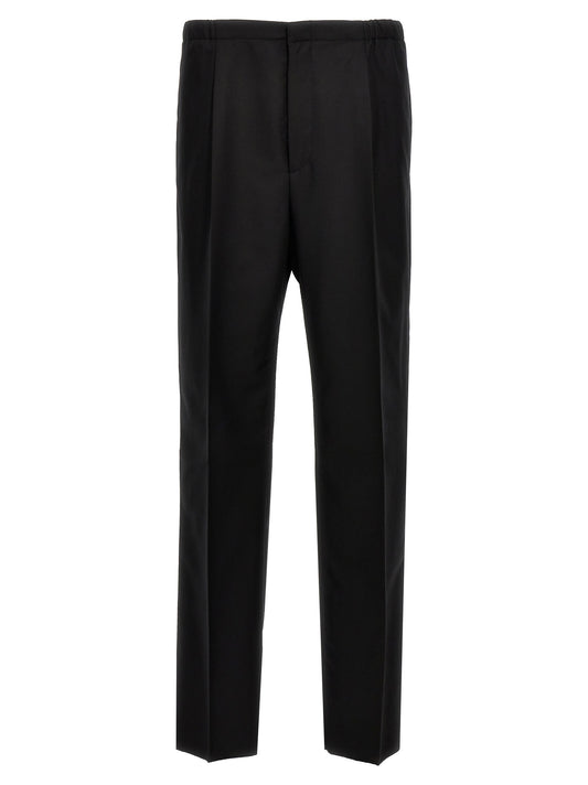 Fendi Black Virgin Wool Dress Pants