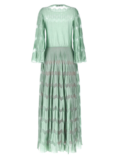 ANTONINO VALENTI Bicolor Viscose Long Dress