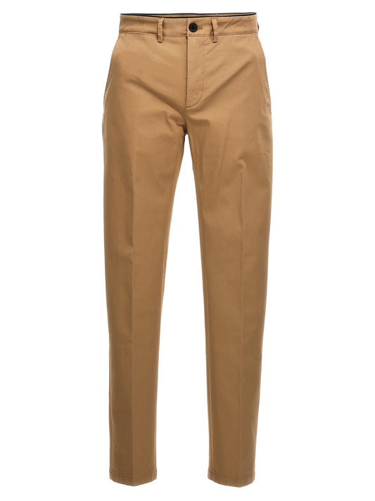 Casual Pants by Department 5 for men in stretch cotton beige presents a tailored silhouette, showcasing a tailored relaxed-fit and long cut with a refined for a truly tailored aesthetic.