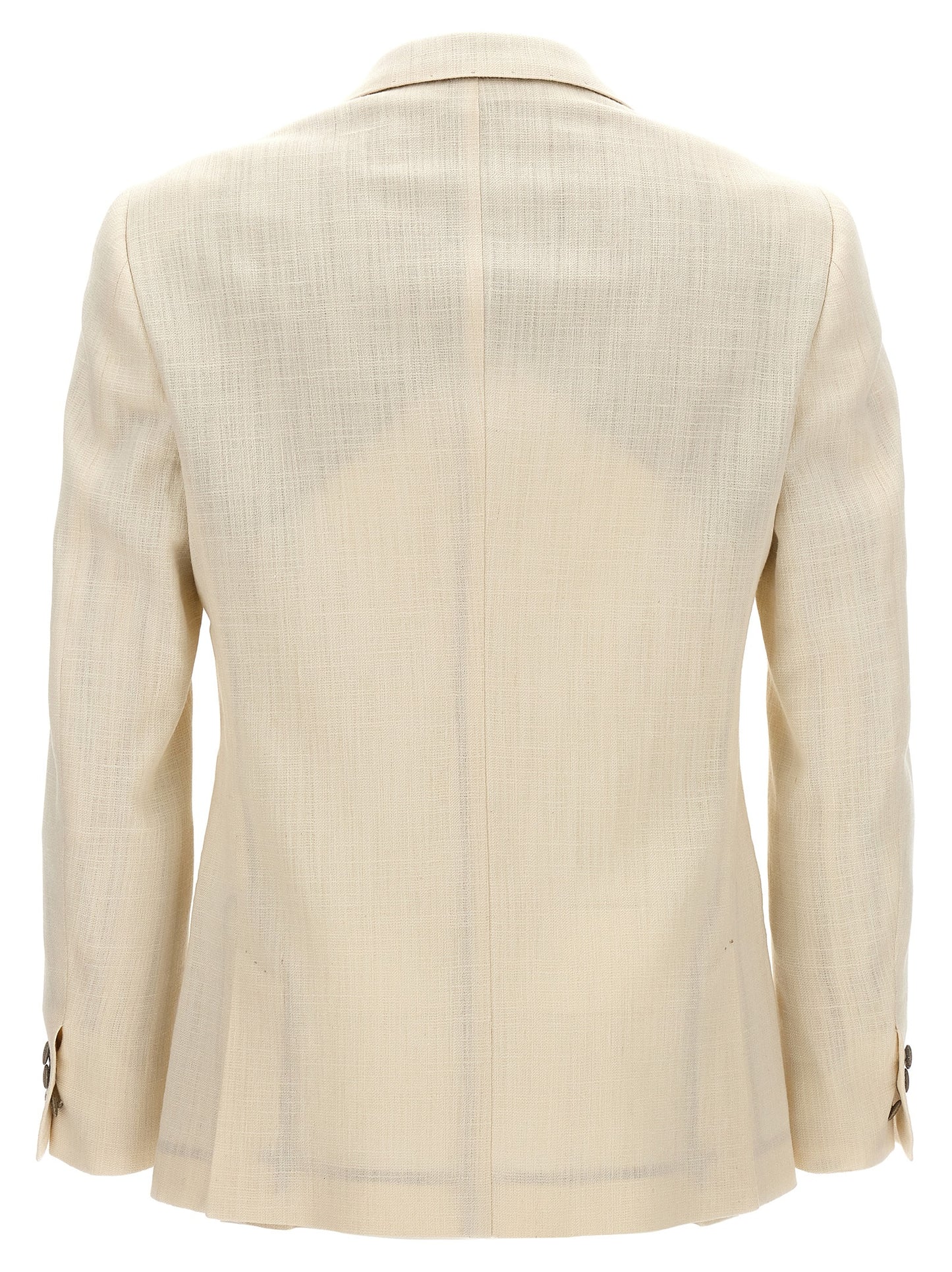 MAURIZIO MIRI White Silk Blazer