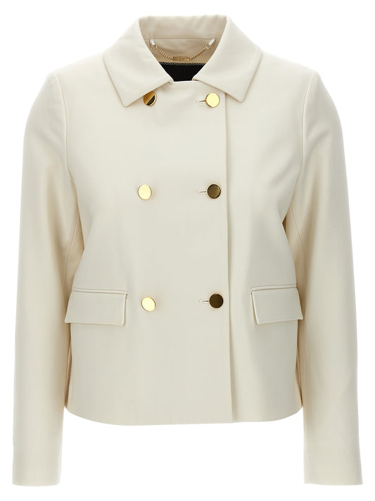 Overcoat by Kiton for women in virgin wool white showcases a architectural silhouette, artfully detailed with a distinctive and functional pockets for a architectural finish.