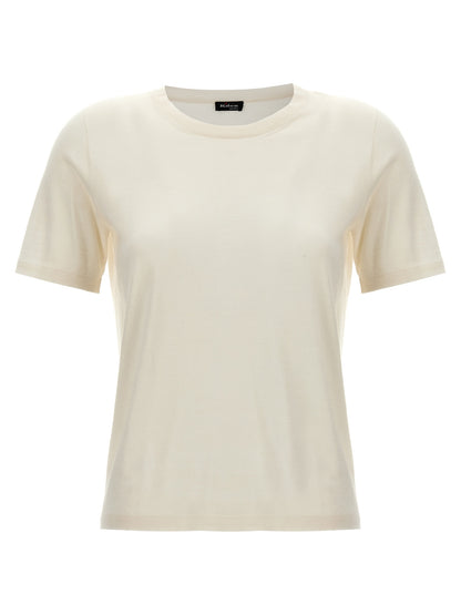 Kiton White Cashmere T-Shirt