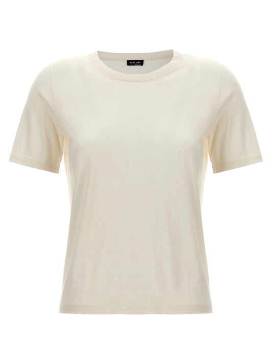 Kiton White Cashmere T-Shirt