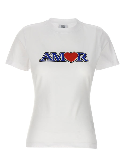 Vetements White Cotton T-Shirt
