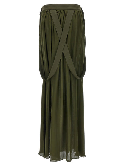 Max Mara Bicolor Silk Mini Skirt