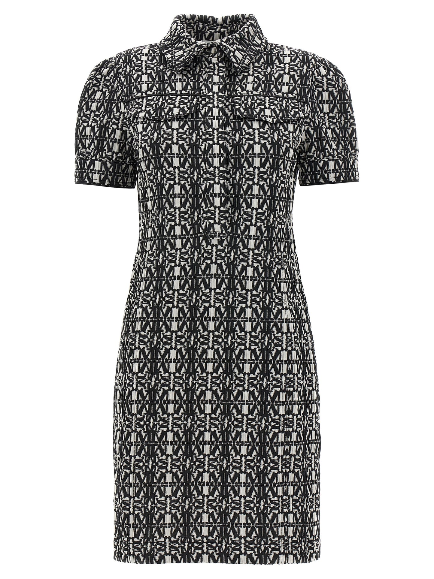 Max Mara Bicolor Polyester Short Dress