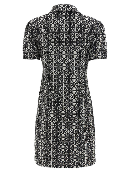 Max Mara Bicolor Polyester Short Dress