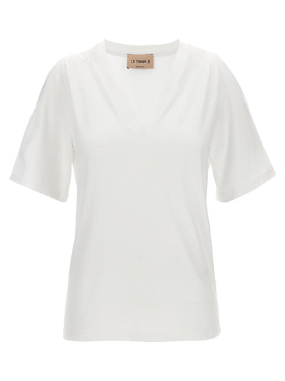 LE TWINS White Cotton T-Shirt