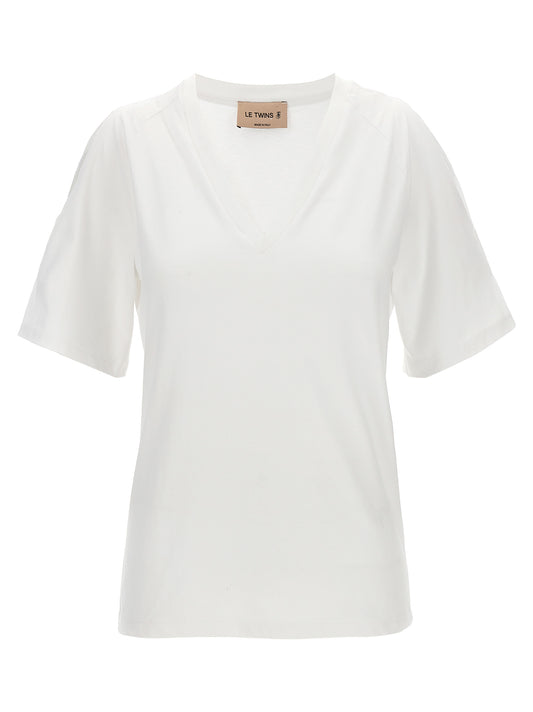 LE TWINS White Cotton T-Shirt