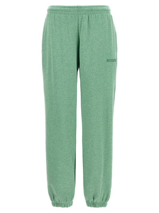 ROTATE BIRGER CHRISTENSEN Bicolor Cotton Joggers (Workout Pants)