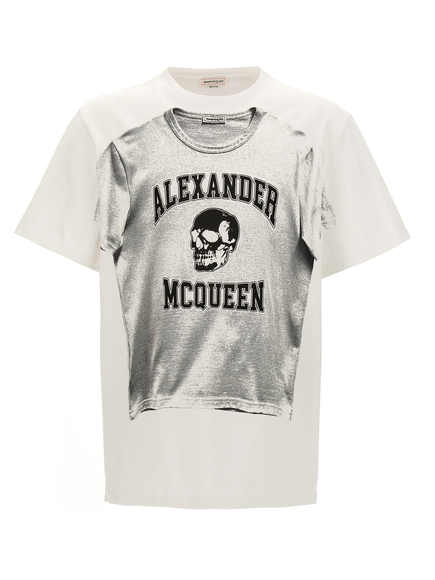 Alexander McQueen Bicolor Cotton T-Shirt
