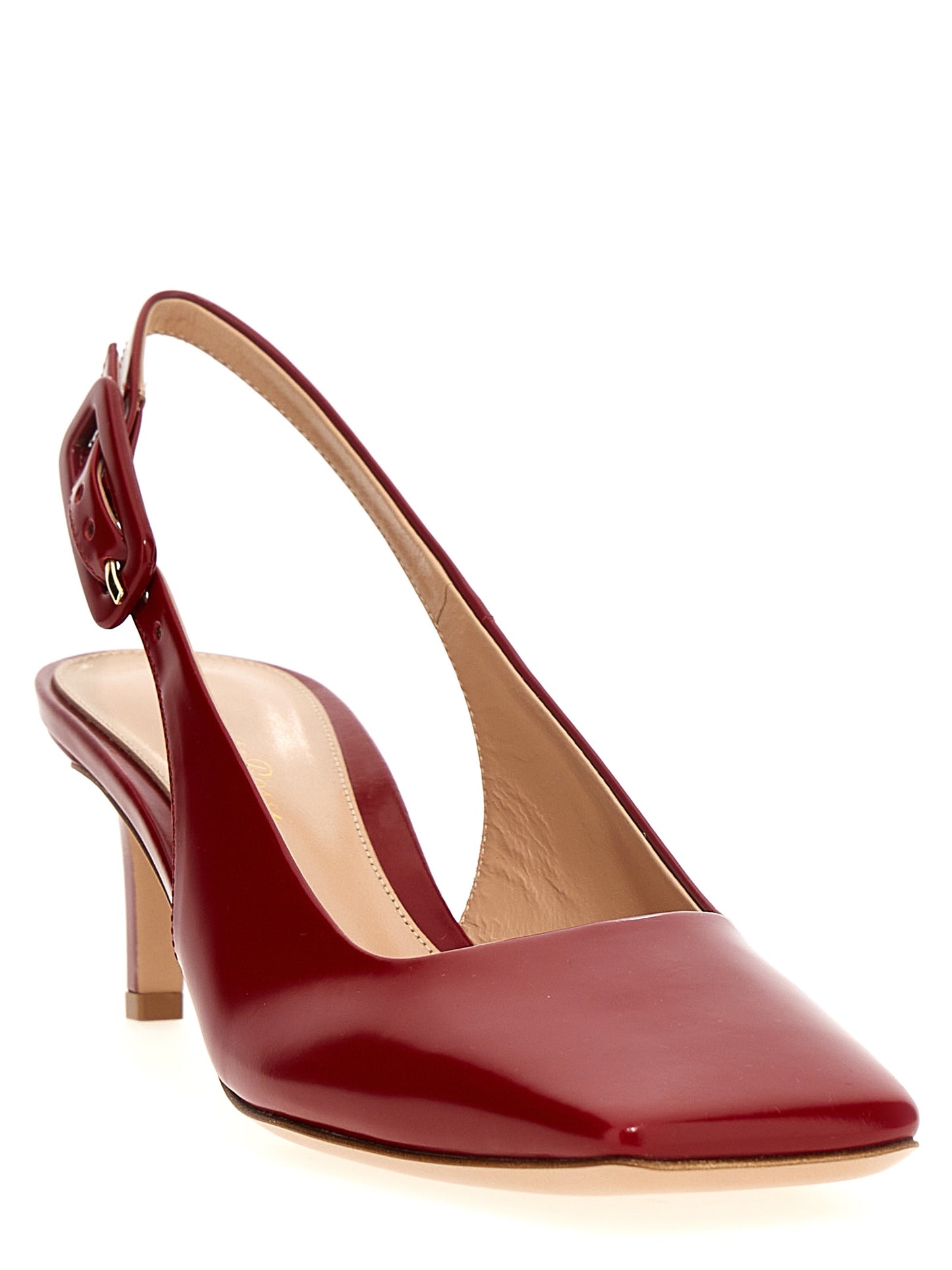 Gianvito Rossi Multicolor Goatskin Mid Heel Pumps