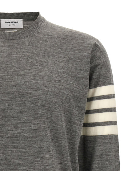 Thom Browne Gray Virgin Wool Cardigan