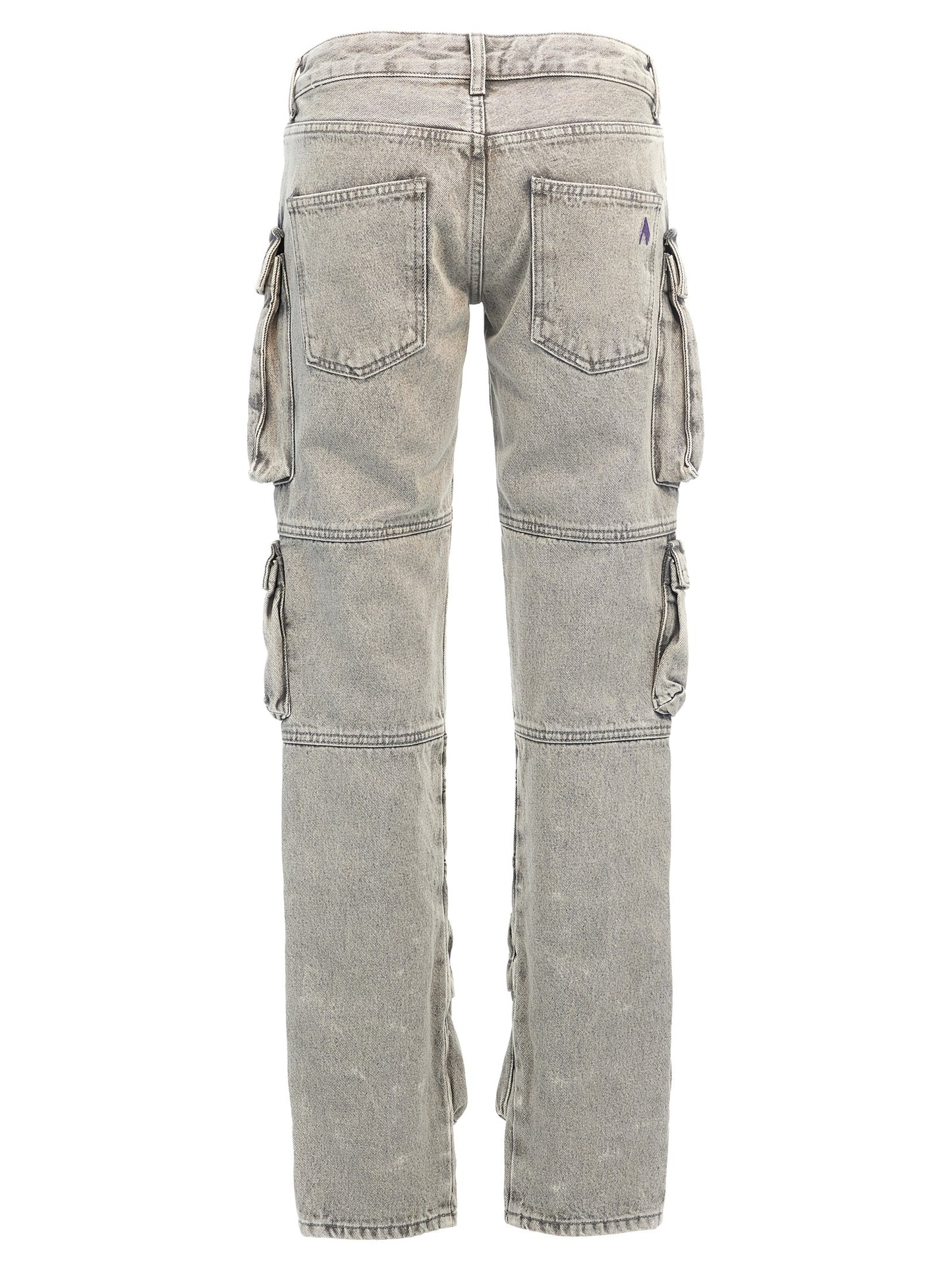 The Attico Gray Cotton Cargo Pants