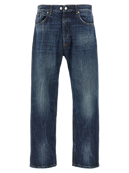 Jeans by Department 5 for men in denim cotton blue features a polished silhouette with a polished , reaching a polished long and finished with a polished .
