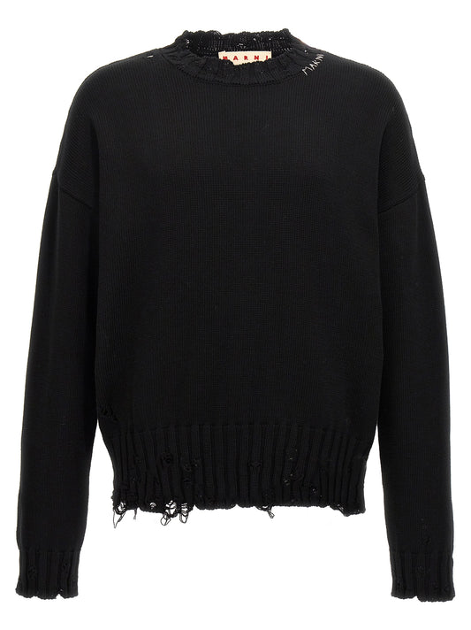 Marni Black Cotton Cardigan