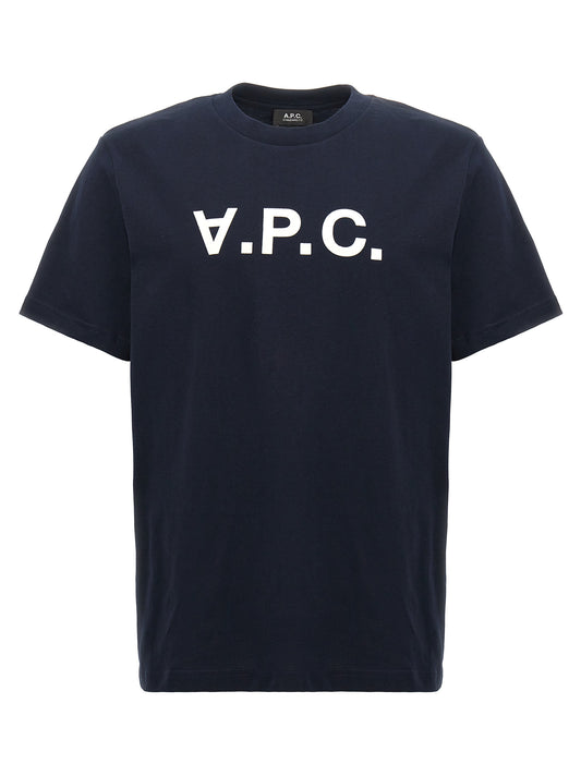 A.P.C. Blue Cotton T-Shirt