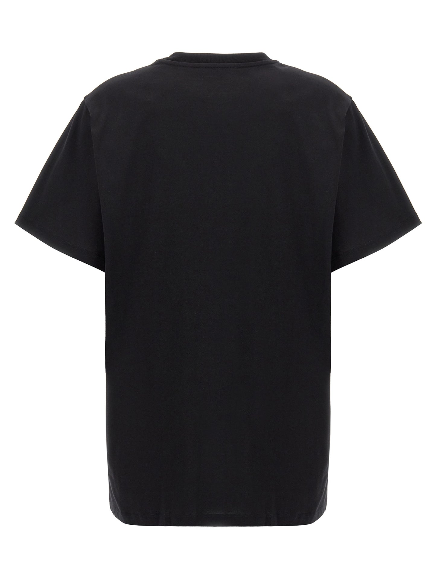 T-Shirt by Max Mara for women in cotton black features an edgy silhouette, meticulously detailed with a sophisticated and crew neckline for a truly edgy finish.