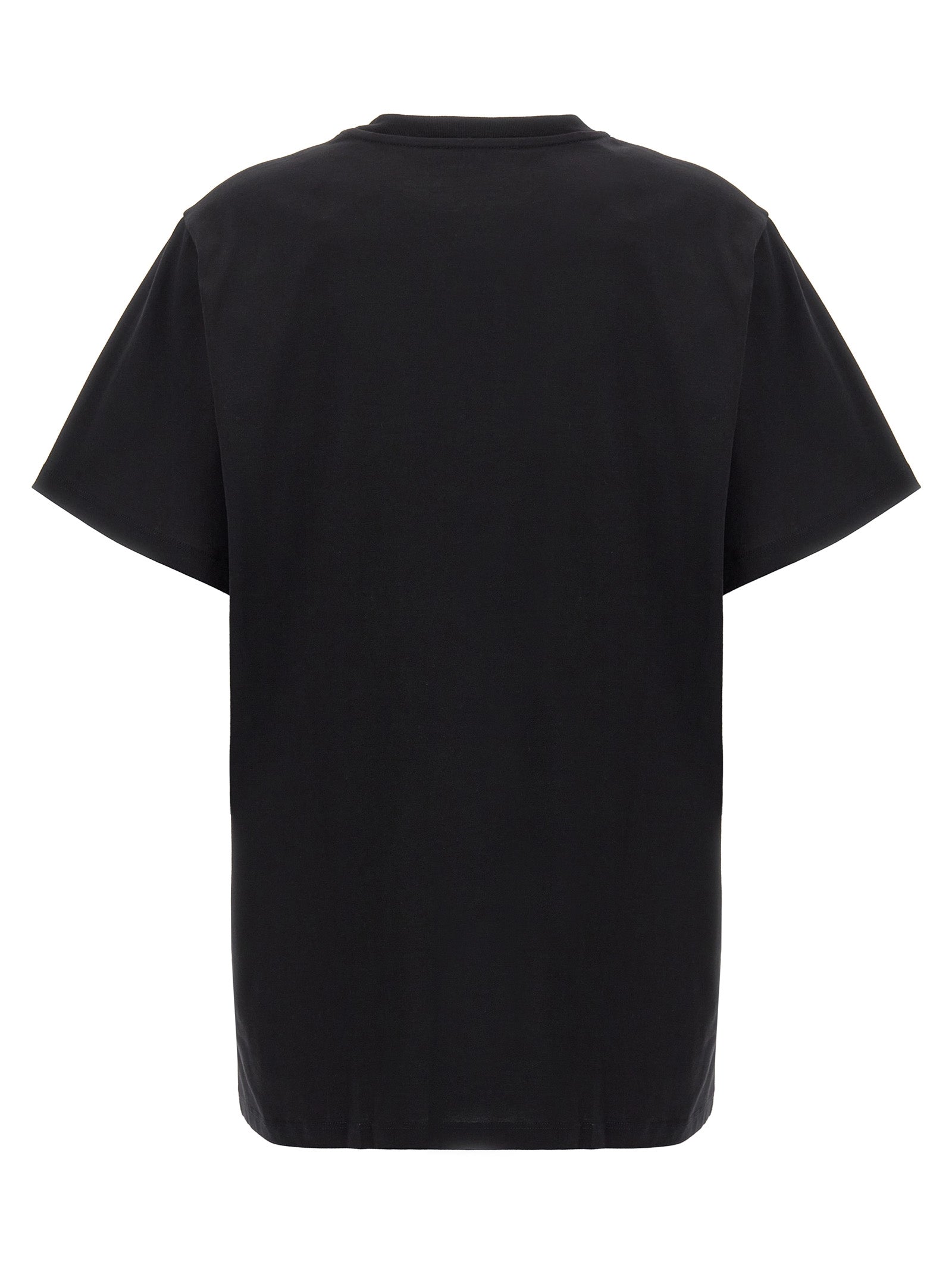 T-Shirt by Max Mara for women in cotton black features an edgy silhouette, meticulously detailed with a sophisticated and crew neckline for a truly edgy finish.