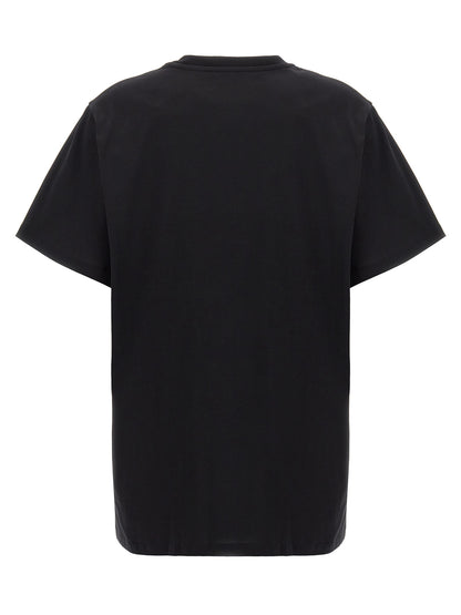 T-Shirt by Max Mara for women in cotton black features an edgy silhouette, meticulously detailed with a sophisticated and crew neckline for a truly edgy finish.