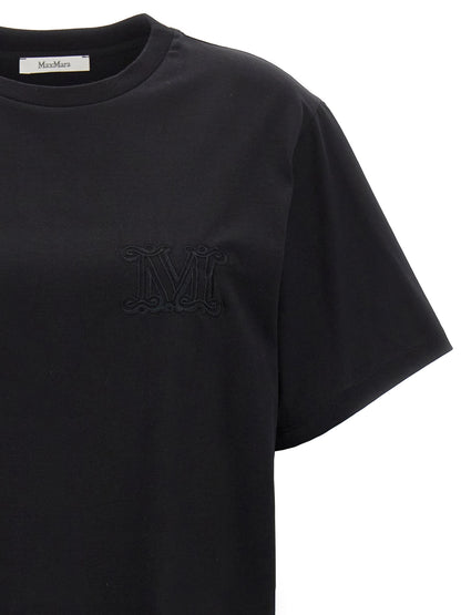 T-Shirt by Max Mara for women in cotton black features an on trend silhouette, perfectly showcasing a on trend and crew neckline for an elevated aesthetic.