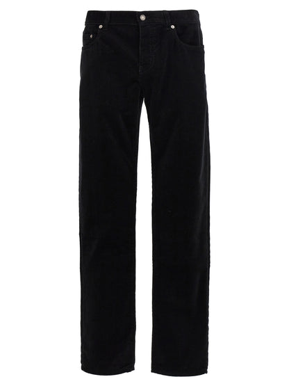 Saint Laurent Black Cotton Casual Pants