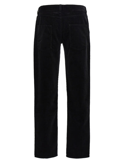 Saint Laurent Black Cotton Casual Pants