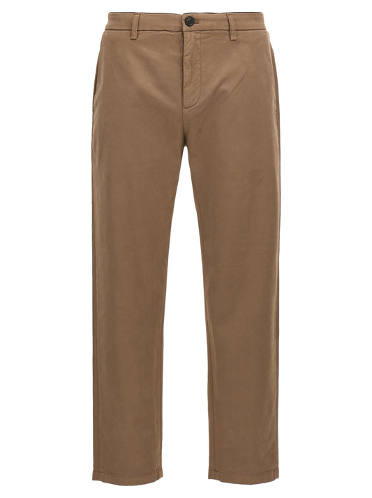 Casual Pants by Department 5 for men in stretch modal cotton brown presents a tailored silhouette, showcasing a tailored and long cut with a refined for a truly tailored aesthetic.
