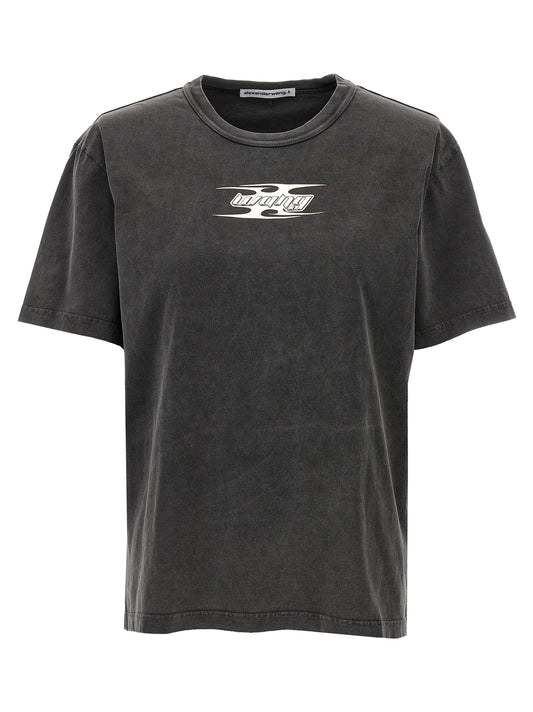 T BY ALEXANDER WANG Gray Cotton T-Shirt