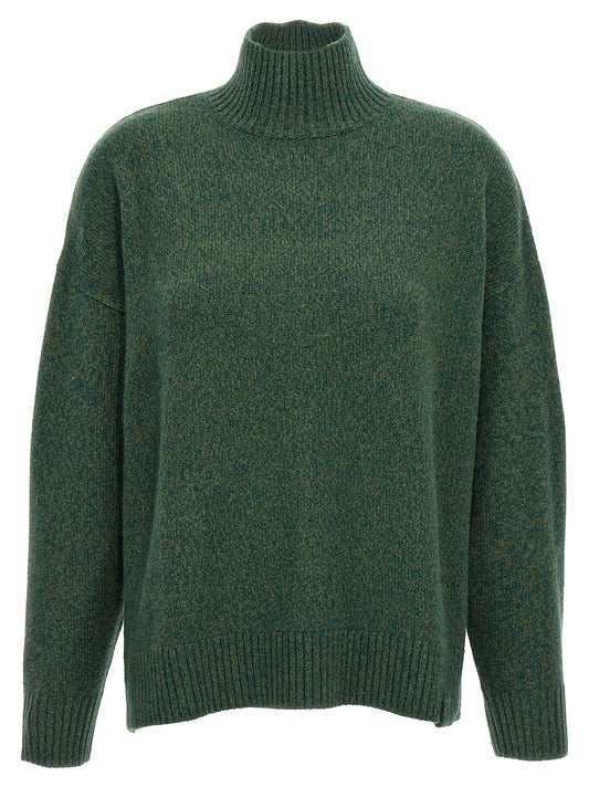 Cardigan by Victoria Beckham for women in cashmere bicolour & green presents a textural silhouette, artfully finished with a textural high-neck neckline and long-sleeve for a sophisticated, textural look.