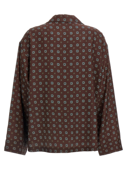 Moschino Brown Silk Blouse